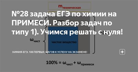 №28 задача ЕГЭ по химии на ПРИМЕСИ. Разбор задач по типу 1). Учимся ...