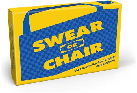 Amazon.com: Swear or Chair – Hilarious Adult Party Game of Scandinavian ...