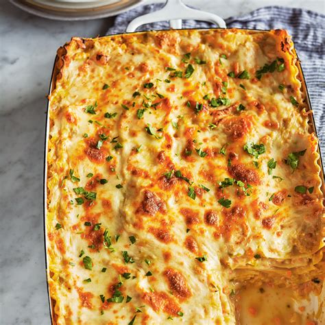 Lasagne au poulet et béchamel au céleri rave   Ricardo