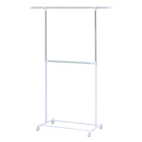 Adjustable Chrome Garment Rack with 2 Tiers Nepal | Ubuy