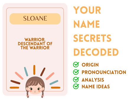 Sloane - Girl Name Meaning and Pronunciation
