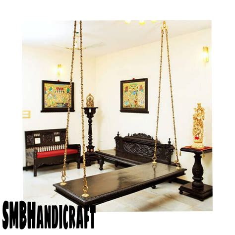 Buy Wooden Ceiling Swing Indian Jhula Wooden Carved Swing Swing Online ...