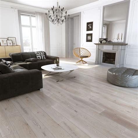 Ash platinium natural wood floor in spacious living room | Wohnzimmer ...