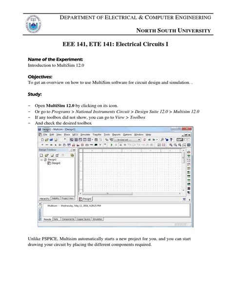 Image result for Multisim Basic Tutorial