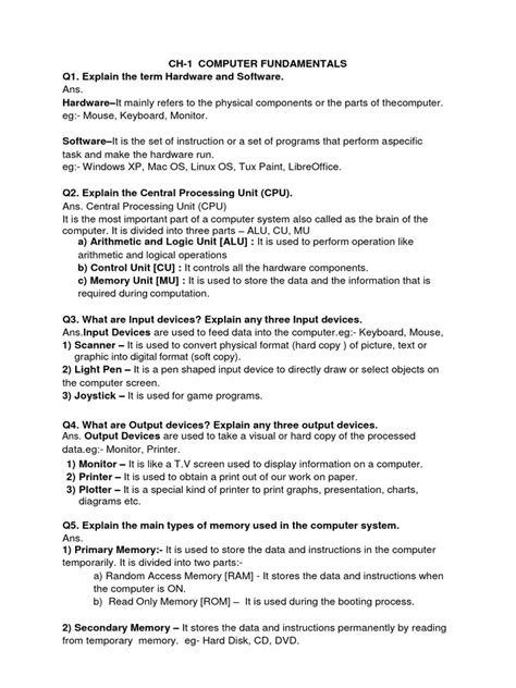 Fundamental of Computer Notes 的图像结果