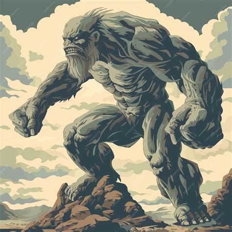Premium Vector | Giant_geryon_monster_greek_mythology_titan