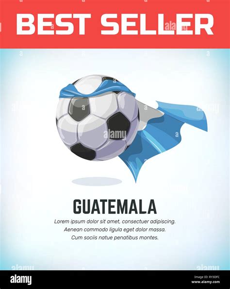 Guatemala football or soccer ball. Football national team. Vector ...