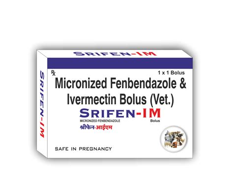 Tablet Veterinary Fenbendazole & Ivermectin Bolus, Prescription, Sriwalls Healthcare, Rs 50 /box ...