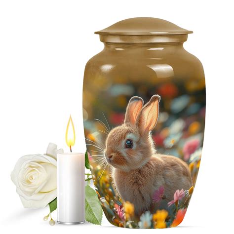 Whimsical Garden Serenity - Rabbit Urn Funeral, Memorial Cremation Urn ...