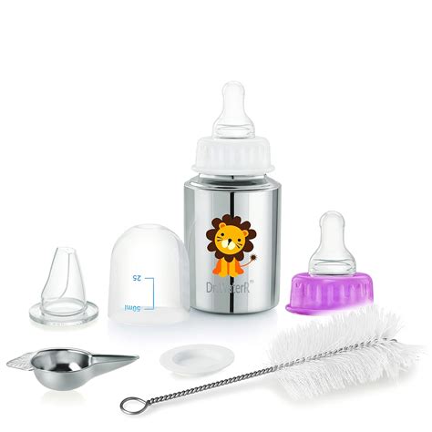 Buy Dr. WaterR Baby Feeding Kit Set - Lion Printed, 304 Stainless Steel ...
