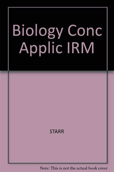 Buy Biology Conc Applic IRM Book Online at Low Prices in India ...