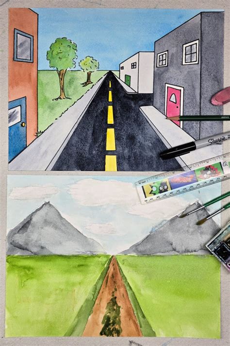 Image result for One Point Perspective Drawing Lesson