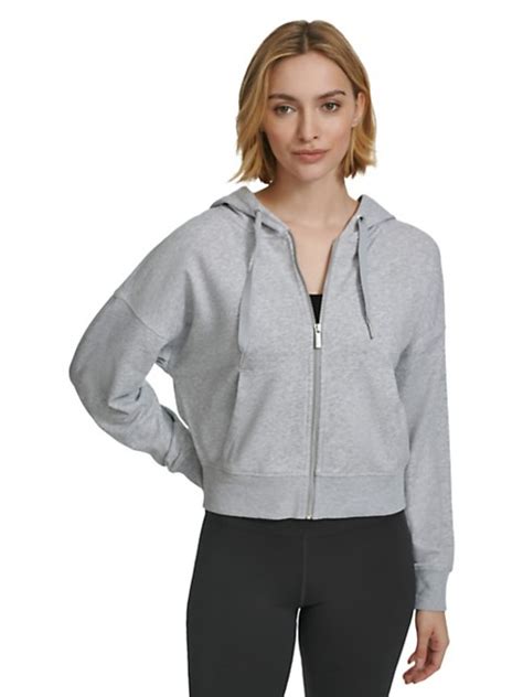 Cropped Zip-Up Hoodie