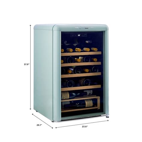 UNIQUE Classic Retro by Unique 21-in W 28-Bottles Ocean Mist Turquoise ...