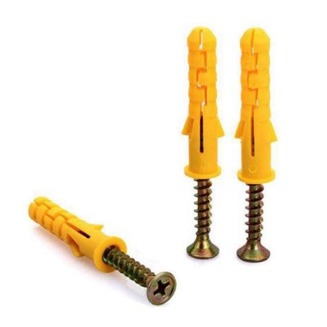 ZLYY M6 x 30 / M8 x 40 Plastic Wall Screw Anchor Plugs with Self ...