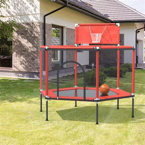 FUFU&GAGA 5.15 Feet kids trampoline with 10 ocean balls at Lowes.com