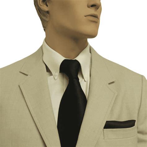 Black Silk Tie And Pocket Square Set