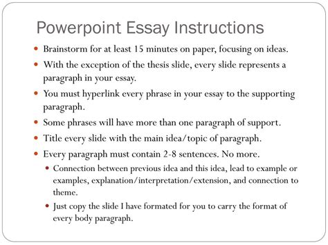 Image result for PowerPoint Essay Example