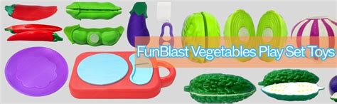 Buy FunBlast Vegetables Play Set Toys - 9 Pieces Realistic Sliceable ...