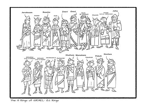 Coloring Book- The Kings of Israel