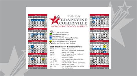 2023-2024 Instructional Calendar Approved | Grapevine-Colleyville ...