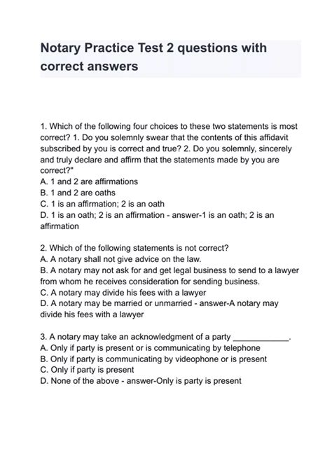 Image result for Notary Practice Tests