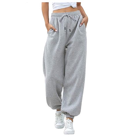 Edvintorg Women Pants Black Jogging Sweatpants Women for Pants Baggy ...