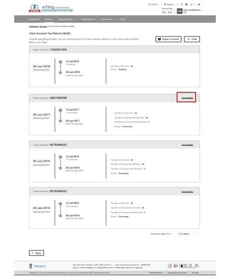Bulk ITR Upload and View (by ERIs) > User Manual | Income Tax Department
