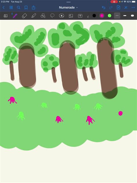 SOLVED: In a garden with trees and shrubs, green and pink katydids were observed. Over time ...