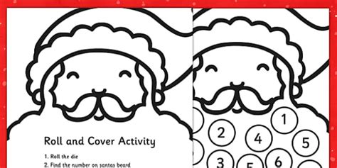Father Christmas Beard Template