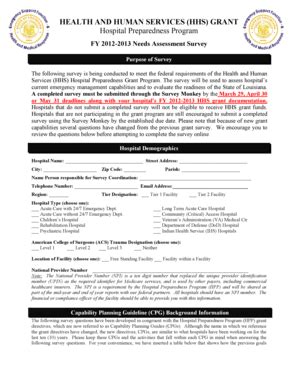 Fillable Online lhaonline HEALTH AND HUMAN SERVICES (HHS) GRANT ...