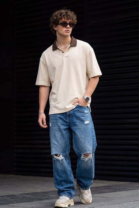 Swan White Plain Oversized Polo T-shirt – Veirdo