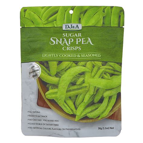 Sugar Snap Pea Crisps in 30g from DJ and A
