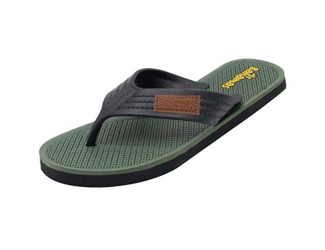 BAHAMAS Men Black/Olive Flip-Flops-7 UK (40 2/3 EU) (BH0108G_BKOL0007 ...