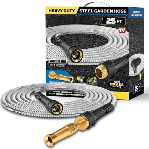 APPENIN WINTER PARK CORP Pro 25 FT Garden Hose With Nozzle, 304 ...