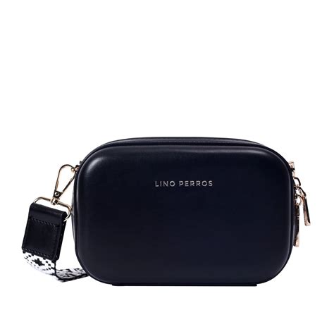 Buy Avril Bold Solid Black Sling Bag | Lino Perros