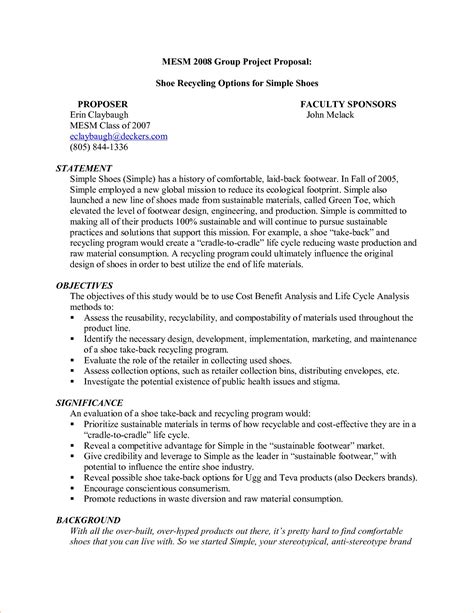 Image result for Simple Project Proposal Format