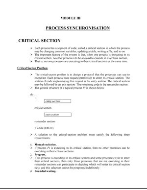 Operating systems - Module 4 - KTU - Studocu