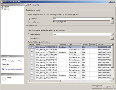 Image result for SQL Restore Database Script