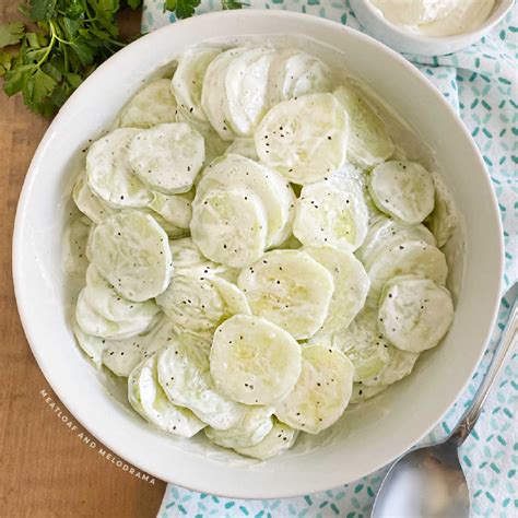 Creamy Cucumber Salad With Mayo