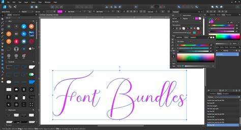 Affinity Designer Text Krummen 的图像结果
