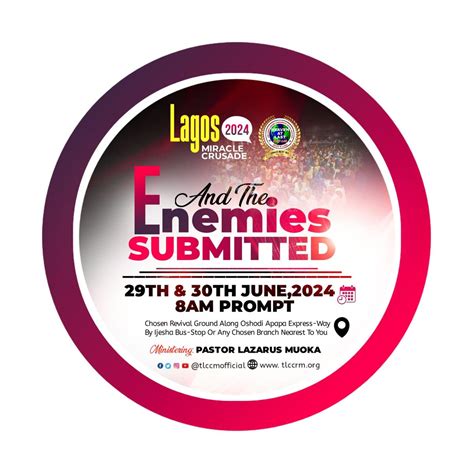 AND THE ENEMIES SUBMITTED 2024, 10 Odofin Park Estate, Amuwo-Odofin ...