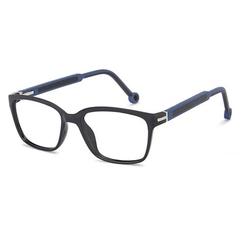 Black Blue Full Rim Rectangle Kids (2-5 yrs) Yoohee Owlers MJ-206 ...