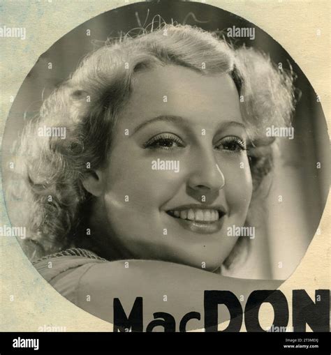 Portrait of American actress and singer Jeanette Macdonald, USA 1930s ...
