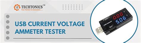 Techtonics USB Current Voltage Ammeter Tester : Amazon.in: Industrial ...