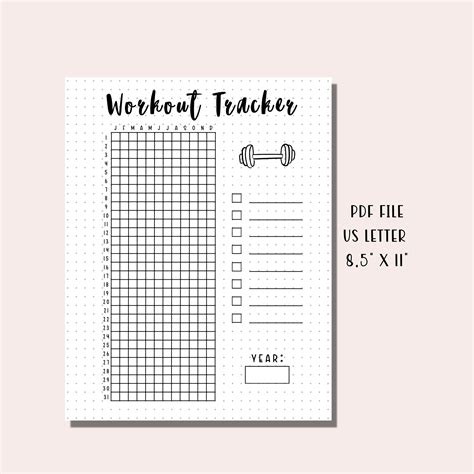 Image result for Bullet Journal Exercise Log