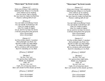 Skyscraper Lyrics by Demi Lovato French and Indian War Connection