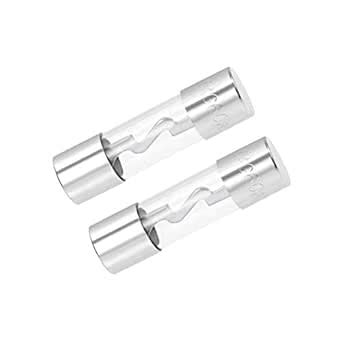 uxcell Automotive Cartridge Fuses 60A DC 12V 10x38mm Fast Blow for Car ...