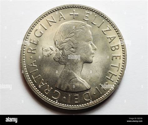 Pre decimal coins half crown hi-res stock photography and images - Alamy