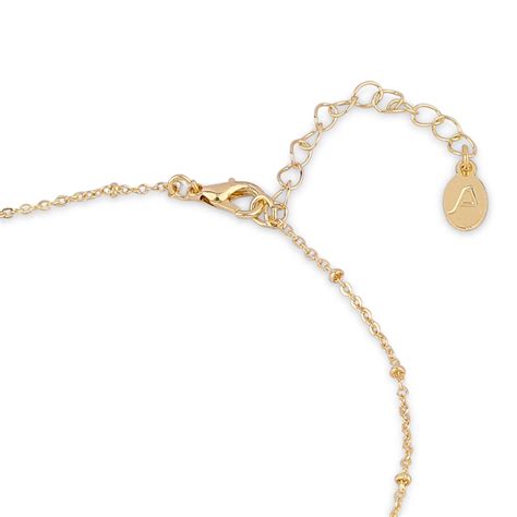 Accessorize London Women's Gold (P) Initial Sparkle Pendant Necklace W